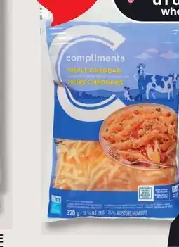 IGA COMPLIMENTS SHREDDED CHEESE offer