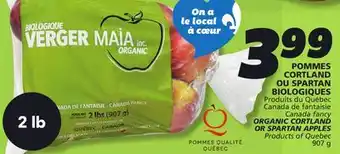 IGA ORGANIC CORTLAND OR SPARTAN APPLES offer