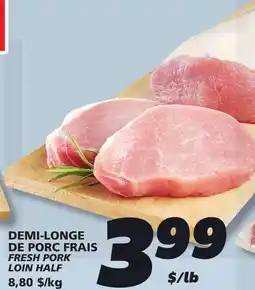 IGA FRESH PORK LOIN HALF offer