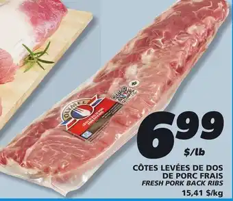 IGA FRESH PORK BACK RIBS offer