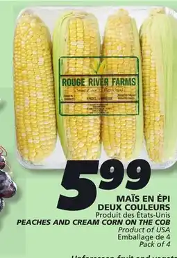 IGA PEACHES AND CREAM CORN ON THE COB offer