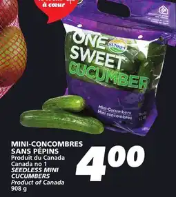 IGA SEEDLESS MINI CUCUMBERS offer