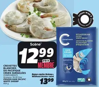 IGA COMPLIMENTS FROZEN RAW PACIFIC WHITE SHRIMP offer