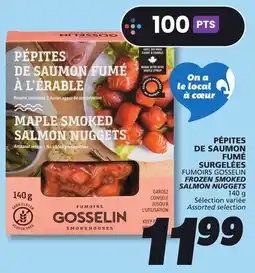 IGA FUMOIRS GOSSELIN FROZEN SMOKED SALMON NUGGETS offer