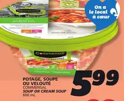 IGA COMMENSAL SOUP OR CREAM SOUP offer