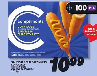 IGA COMPLIMENTS FROZEN CORN DOGS offer