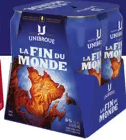 IGA UNIBROUE LA FIN DU MONDE BEER offer