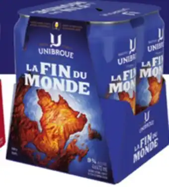 IGA UNIBROUE LA FIN DU MONDE BEER offer