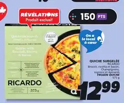 IGA RICARDO FROZEN QUICHE offer