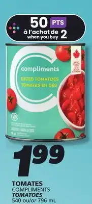 IGA COMPLIMENTS TOMATOES offer