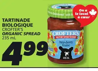 IGA CROFTER'S ORGANIC SPREAD offer