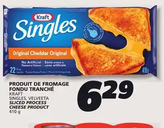 IGA KRAFT SINGLES, VELVEETA SLICED PROCESS CHEESE PRODUCT offer