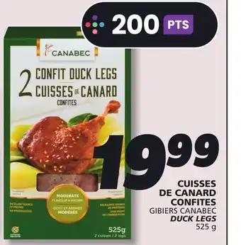 IGA GIBIERS CANABEC DUCK LEGS offer