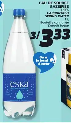 IGA ESKA CARBONATED SPRING WATER offer