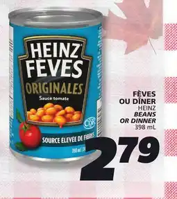 IGA HEINZ BEANS OR DINNER offer