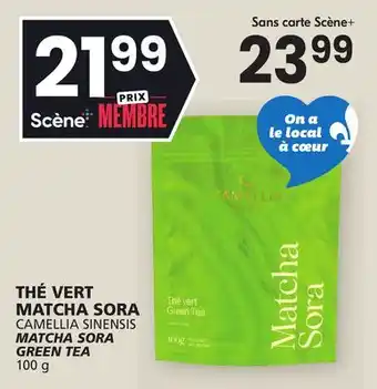 IGA CAMELLIA SINENSIS MATCHA SORA GREEN TEA offer