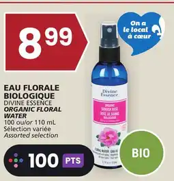 IGA DIVINE ESSENCE ORGANIC FLORAL WATER offer