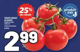 Metro TOMATES ROUGES EN GRAPPE | STEMMED RED TOMATOES offer