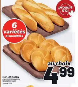 Metro PAINS À SOUS-MARIN | SUBMARINE ROLLS offer