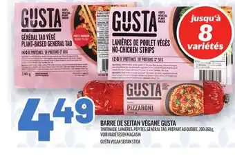 Metro BARRE DE SEITAN VÉGANE GUSTA | GUSTA VEGAN SEITAN STICK offer