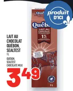 Metro LAIT AU CHOCOLAT QUÉBON, SEALTEST | QUÉBON, SEALTEST CHOCOLATE MILK offer