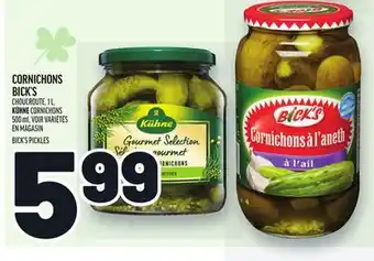 Metro CORNICHONS BICK'S | BICK'S PICKLES offer