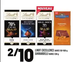 Metro LINDT EXCELLENCE BARRES offer