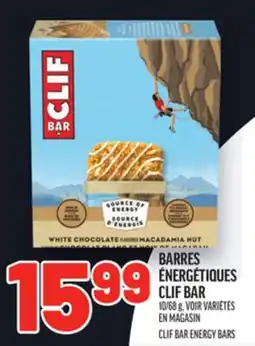 Metro BARRES ÉNERGÉTIQUES CLIF BAR | CLIF BAR ENERGY BARS offer