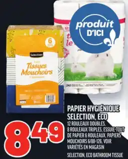 Metro PAPIER HYGIÉNIQUE SELECTION, ECO | SELECTION, ECO BATHROOM TISSUE offer