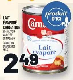 Metro LAIT ÉVAPORÉ CARNATION | CARNATION EVAPORATED MILK offer