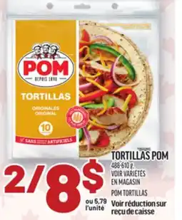 Metro TORTILLAS POM | POM TORTILLAS offer