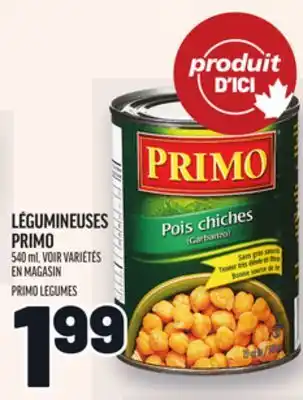 Metro LÉGUMINEUSES PRIMO | PRIMO LEGUMES offer