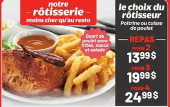 Metro LE CHOIX DU RÔTISSEUR POITRINE OU CUISSE DE POULET offer