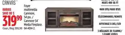 Canadian Tire CANVAS Canmore 54˝ Media Fireplace offer