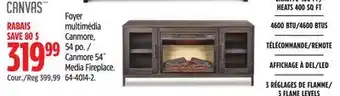 Canadian Tire CANVAS Canmore 54˝ Media Fireplace offer