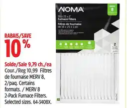 Canadian Tire NOMA 2-Pack Furnace Filters offer