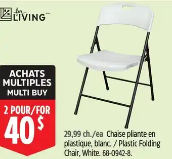 Canadian Tire FOR LIVING Plastic Folding Chair offer