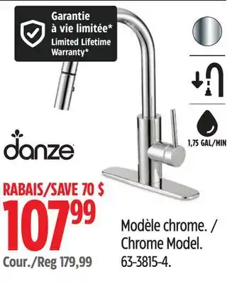 Canadian Tire DANZE Chrome Model offer