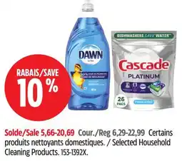 Canadian Tire Dawn & Cascade Selected Household Cleaning Products offer