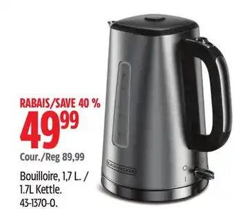 Canadian Tire Black & Decker 1.7L Kettle offer