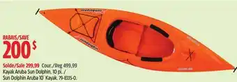 Canadian Tire Sun Dolphin Kayak Aruba offer