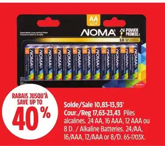 Canadian Tire NOMA Alkaline Batteries offer