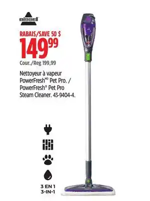 Canadian Tire Bissell PowerFresh Pet Pro Steam Cleaner offer