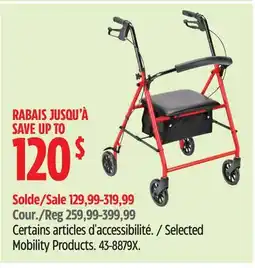 Canadian Tire drive Selected Mobility Products offer