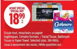 Canadian Tire Scotties Facial Tissue, Bathroom Tissue or Paper Towel offer