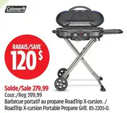 Canadian Tire Coleman RoadTrip X-cursion Portable Propane Grill offer