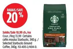 Canadian Tire Starbucks Selected Starbucks Ground Coffee offer