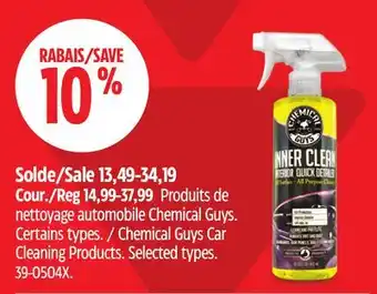 Canadian Tire Chemical Guys Car Cleaning Products offer