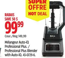 Canadian Tire Ninja Professional Plus Blender with Auto-iQ offer