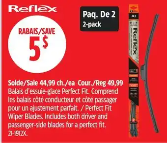 Canadian Tire Reflex Perfect Fit Wiper Blades offer